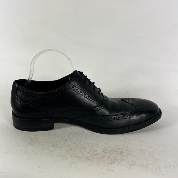 Cole Haan Air Madison Oxfords Mens 10.5 Black Leather Lace Up Dress Shoes C11435 main image 9